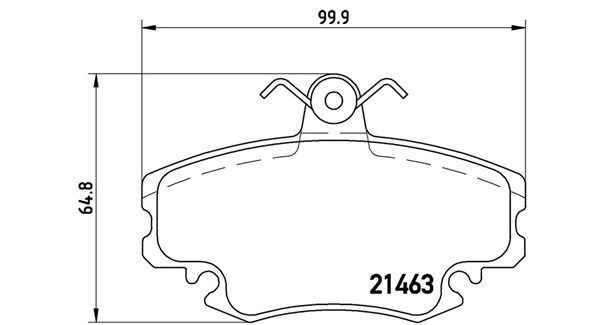 MAGNETI MARELLI Комплект тормозных колодок, дисковый тормоз 363700468008